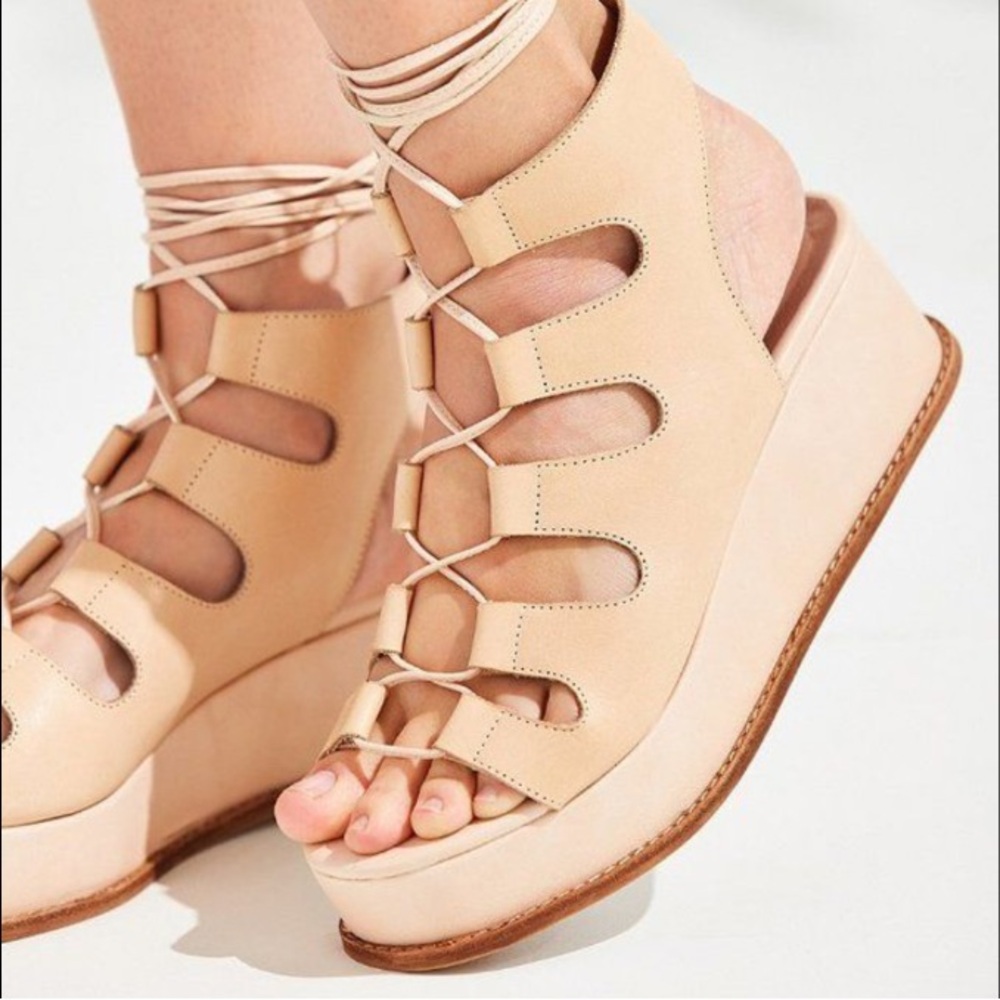 JEFFREY CAMPBELL Nude Ximeno Gladiator Sandal 8